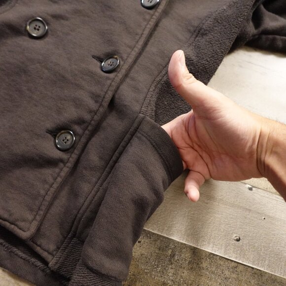 James Perse Cotton Double-Breasted Jacket Women’s Size 2 (Fits Like M 6–8) Brown - Picture 3 of 13